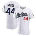 Los Angeles Dodgers #44 Andy Pages Player Gold White AmberGomez 2026 Collection Stadium Limited Elite Stitched Jerseys