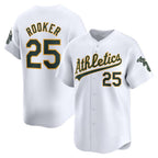 Oakland Athletics #25 Brent Rooker White AmberGomez Home Limited Player Jersey