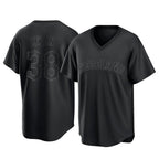 Cleveland Guardians #38 Steven Kwan Player Black AmberGomez T-shirt Home Game Stitched Jerseys
