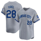 Kansas City Royals #28 Kyle Isbel Player Gray AmberGomez Limited Home Stitched Jerseys