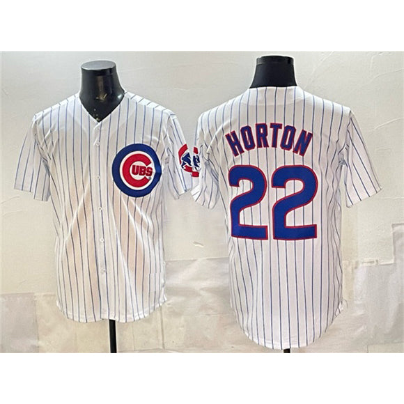 Chicago Cubs #22 Cade Horton White AmberGomez Cool Base Stitched Jersey
