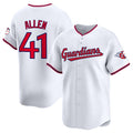 Cleveland Guardians #41 Carlos Santana White AmberGomez Home Limited Stitched Jersey
