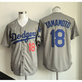 Los Angeles Dodgers #18 Yoshinobu Yamamoto Gray AmberGomez Cool Base Stitched Jersey