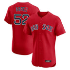Boston Red Sox #52 Wilyer Abreu Player Red AmberGomez Limited Elite Home Game Stitched Jerseys1