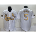St. Louis Cardinals #5 Albert Pujols Number White AmberGomez 2022 All Star Stitched Cool Base Jersey
