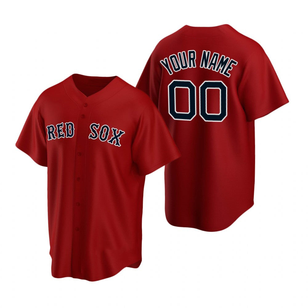 Custom Boston Red Sox Red AmberGomez Stitched Cool Base Jersey