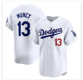Los Angeles Dodgers #13 Max Muncy White AmberGomez Stitched Cool Base Jersey