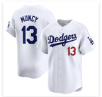Los Angeles Dodgers #13 Max Muncy White AmberGomez Stitched Cool Base Jersey