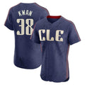 Cleveland Guardians #38 Steven Kwan Player Navy AmberGomez City Connect Limited Elite Home Stitched Jerseys