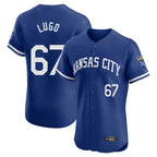 Kansas City Royals #67 Seth Lugo Player Royal AmberGomez Limited Elite Home Game Stitched Jerseys