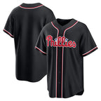 Philadelphia Phillies Blank Fashion Black AmberGomez Out Stitched Jersey