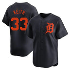 Detroit Tigers #33 Colt Keith Player Navy AmberGomez Home Limited Stitched Jerseys