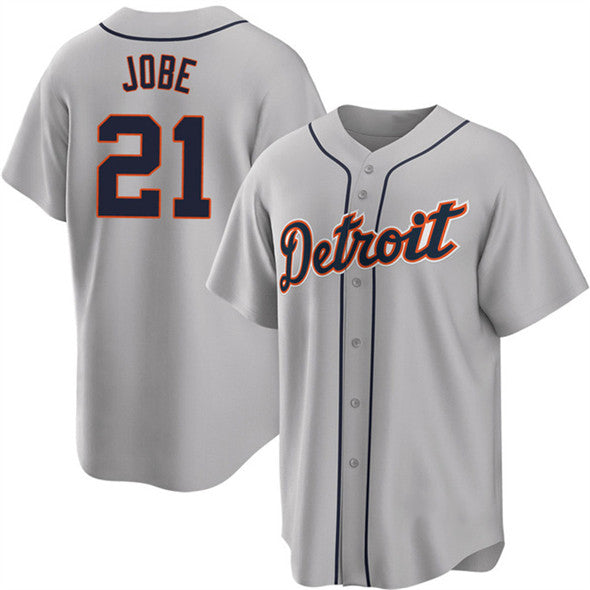 Detroit Tigers #21 Jackson Jobe Gray AmberGomez Cool Base Stitched Jersey
