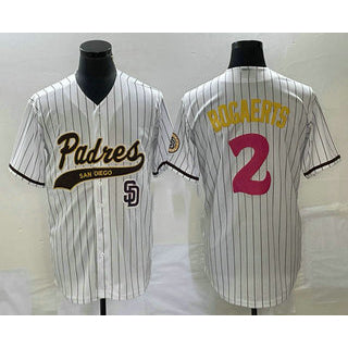 San Diego Padres #2 Xander Bogaerts White AmberGomez NEW 2023 City Connect Cool Base Stitched Jersey 2