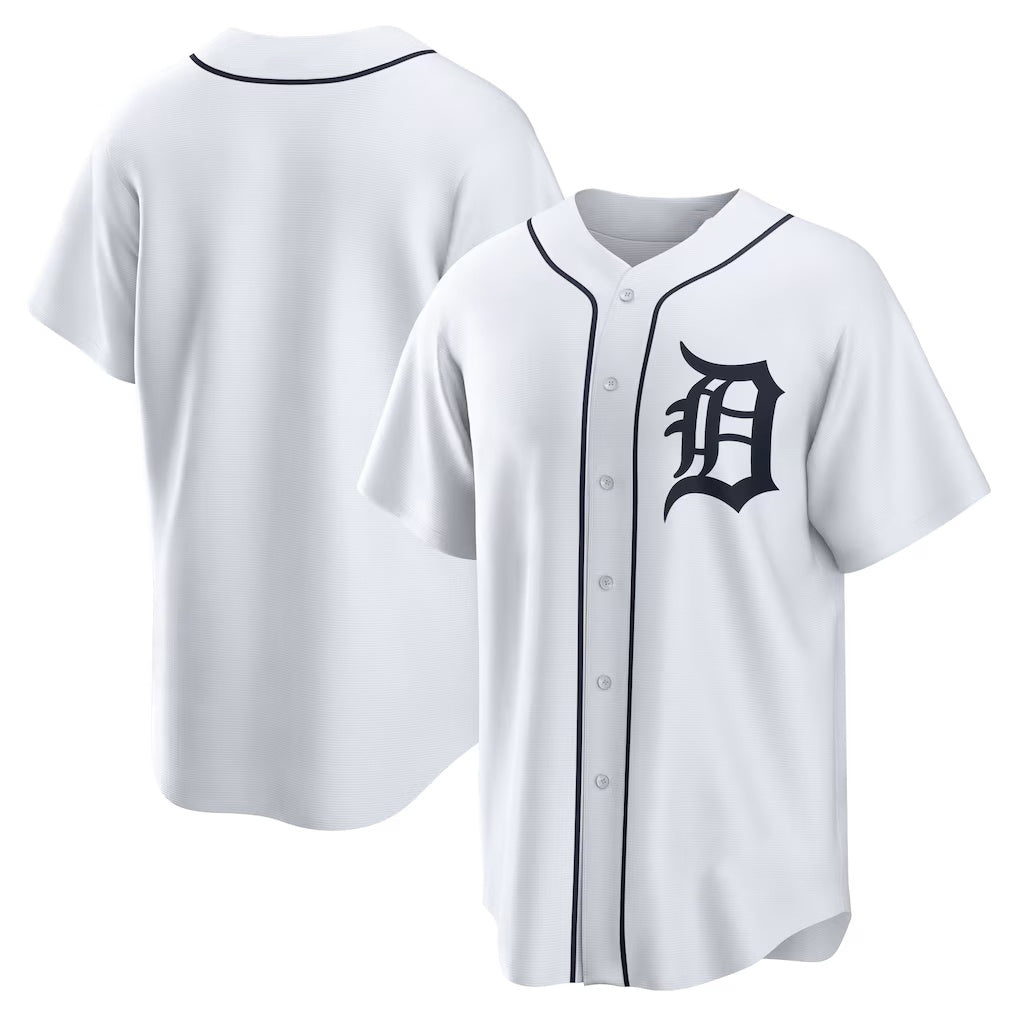 Detroit Tigers White AmberGomez Home Replica Team Jersey