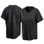 Detroit Tigers #3 Alan Trammell Player Black AmberGomez T-shirt Home Game Stitched Jerseys