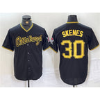 Pittsburgh Pirates #30 Paul Skenes Black AmberGomez Stitched Jersey