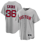 Boston Red Sox #36 Triston Casas Player Gray AmberGomez Road Home Game Stitched Jerseys1