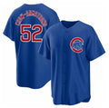 Chicago Cubs #52 Pete Crow-Armstrong Blue AmberGomez 2024 Cool Base Stitched Jersey