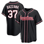 Cleveland Guardians #37 Travis Bazzana Player Black AmberGomez Fashion Out Home Game Stitched Jerseys