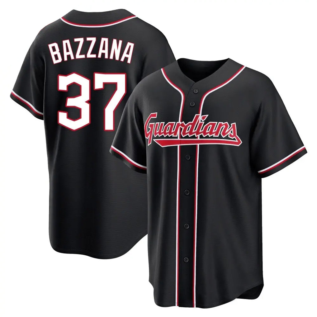 Cleveland Guardians #37 Travis Bazzana Player Black AmberGomez Fashion Out Home Game Stitched Jerseys