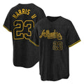 Atlanta Braves #23 Michael Harris II Player Black AmberGomez Snake Skin City Home Game Stitched Jerseys