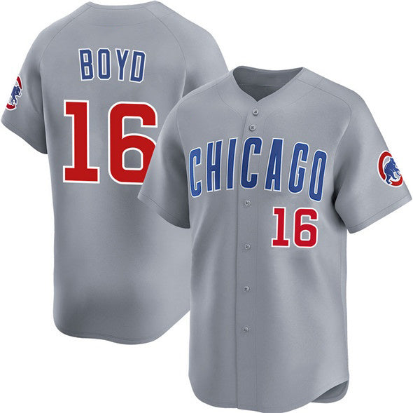 Chicago Cubs #16 Matthew Boyd Grey AmberGomez Limited Stitched Jersey