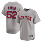 Boston Red Sox #52 Wilyer Abreu Player Gray AmberGomez Road Limited Home Game Stitched Jerseys