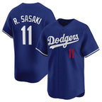 Los Angeles Dodgers #11 Roki Sasaki Royal AmberGomez 2025 Alternate Limited Stitched Jersey