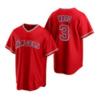 Los Angeles Angels #3 Waylor Ward Red AmberGomez Cool Base Stitched Jersey