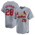 St. Louis Cardinals #28 Nolan Arenado Gray AmberGomez Away Limited Player Jersey