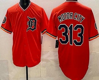 Detroit Tigers #313 Motor City Orange AmberGomez Limited Jersey