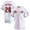 Cincinnati Reds #26 Chase Burns White AmberGomez Home Limited Stitched Jersey