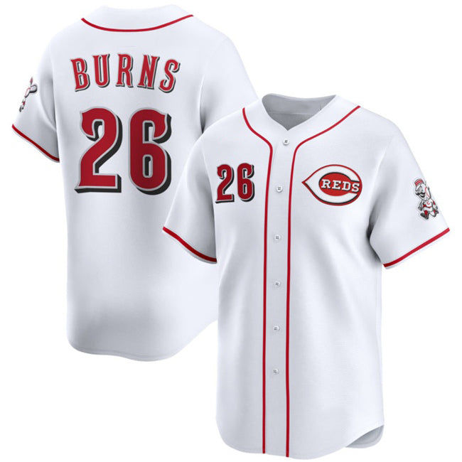 Cincinnati Reds #26 Chase Burns White AmberGomez Home Limited Stitched Jersey