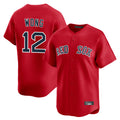 Boston Red Sox #12 Connor Wong Player Red AmberGomez Limited Home Game Stitched Jerseys1