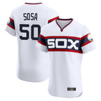 Chicago White Sox #50 Lenyn Sosa Player White AmberGomez T-shirt Limited Elite Home Stitched Jerseys