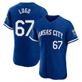 Kansas City Royals #67 Seth Lugo Player Royal AmberGomez Limited Elite Home Stitched Jerseys