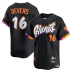 San Francisco Giants #16 Rafael Devers Black AmberGomez 2025 City Connect Limited Player Jersey