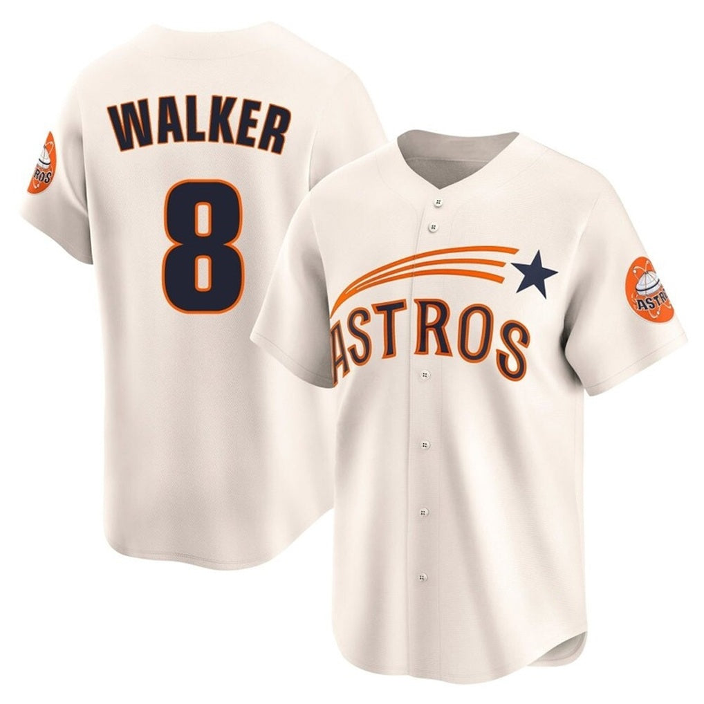 Houston Astros #8 Christian Walker Player Cream AmberGomez Throwback Cooperstown Collection Limited Stitched Jerseys
