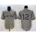 New York Yankees #12 Trent Grisham Grey AmberGomez Cool Base Stitched Jersey