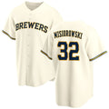 Milwaukee Brewers #32 Jacob Misiorowski Cream AmberGomez 2025 Stitched Jersey
