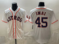 Houston Astros #45 Tatsuya Imai White AmberGomez Cool Base Stitched Jersey
