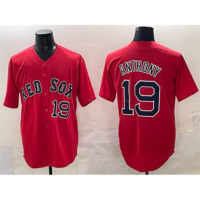 Boston Red Sox #19 Roman Anthony Red AmberGomez Cool Base Stitched Jersey