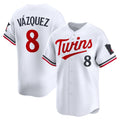 Minnesota Twins #8 Christian V¨¢zquez White AmberGomez Home Limited Jersey