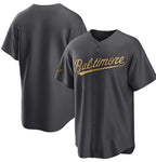 Baltimore Orioles Blank Charcoal AmberGomez 2022 All-Star Cool Base Stitched Jersey