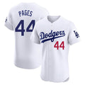 Los Angeles Dodgers #44 Andy Pages Player White AmberGomez Limited Elite Home Stitched Jerseys
