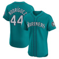 Seattle Mariners #44 Julio Rodr¨ªguez Teal AmberGomez Alternate Elite Jersey