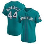 Seattle Mariners #44 Julio Rodr¨ªguez Teal AmberGomez Alternate Elite Jersey