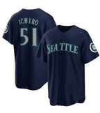 Seattle Mariners #51 Ichiro Suzuki Navy AmberGomez Cool Base Stitched Jersey