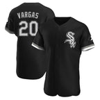 Chicago White Sox #20 Miguel Vargas Player Black AmberGomez Limited Elite Home Stitched Jerseys
